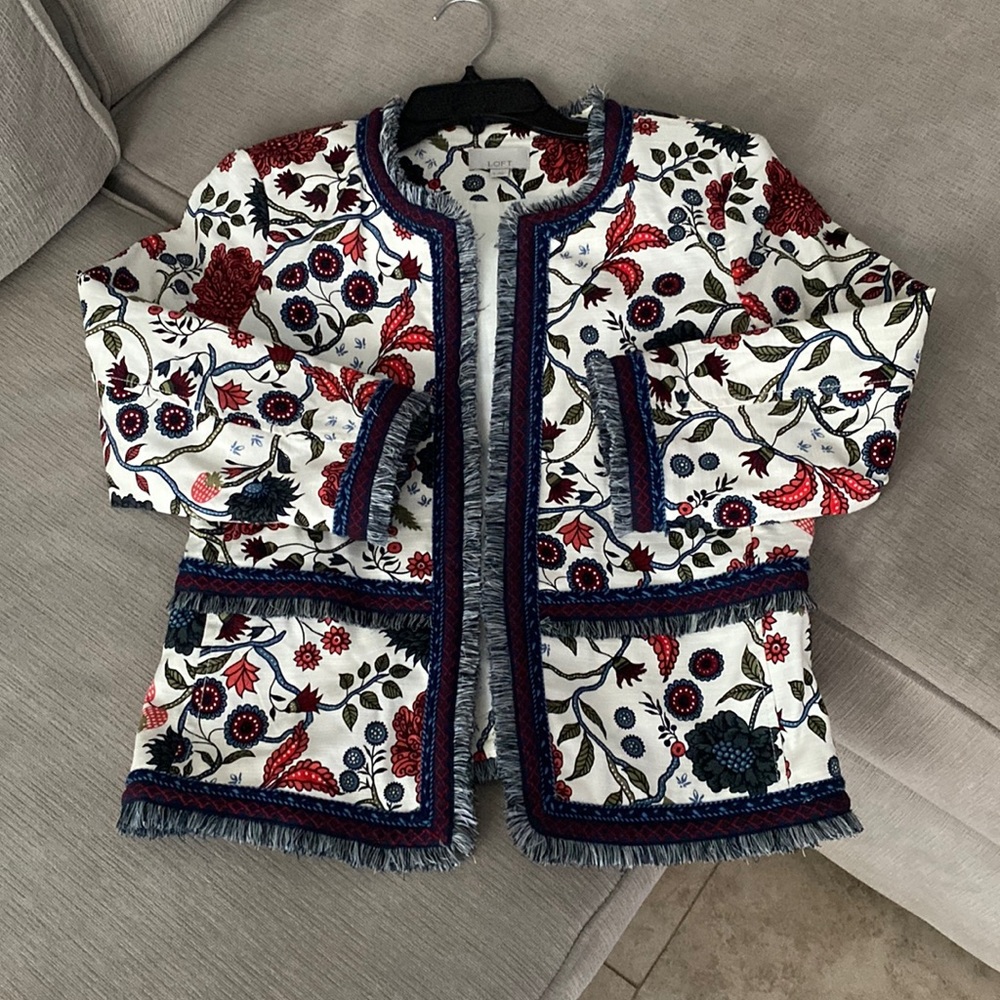 Ann Taylor blazer in floral
